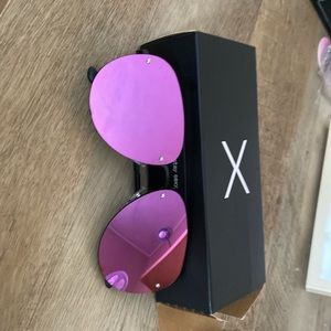 Dime optics purple aviator polarized sunglasses